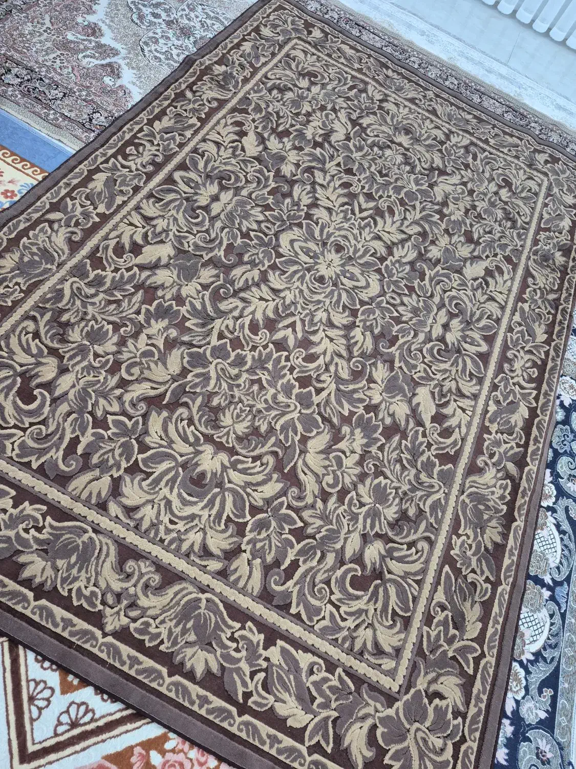 فرش فانتزی گل برجسته|فرش|قم, پردیسان|دیوار