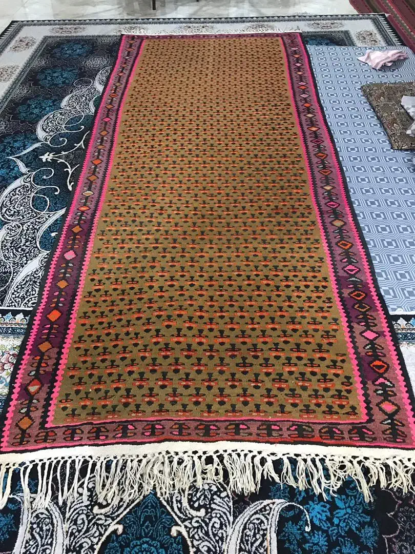 گلیم 70ساله ملایر عطیقه کلکسیونی نو|فرش|قائم‌شهر, |دیوار