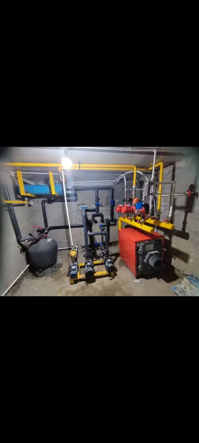 تاسیسات لوله کشی موتورخانه استخر جکوزی سونا|خدمات پیشه و مهارت|مشهد, وکیل‌آباد|دیوار