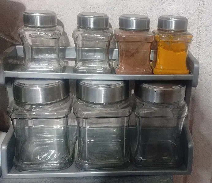 جا ادویه و جا حبوبات|ظروف نگهدارنده، پلاستیکی، یکبارمصرف|کرمانشاه, |دیوار