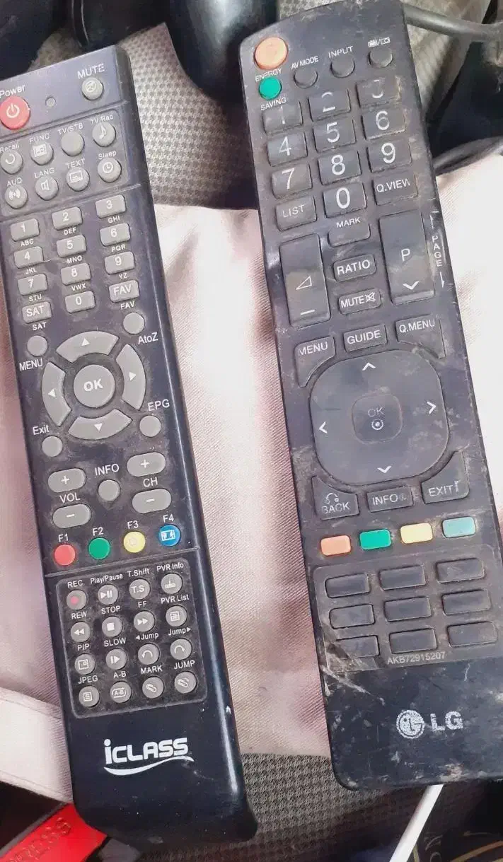 دوعدد کنترل تلویزیون LG وICLASS|تلویزیون و پروژکتور|شهریار, شهریار|دیوار