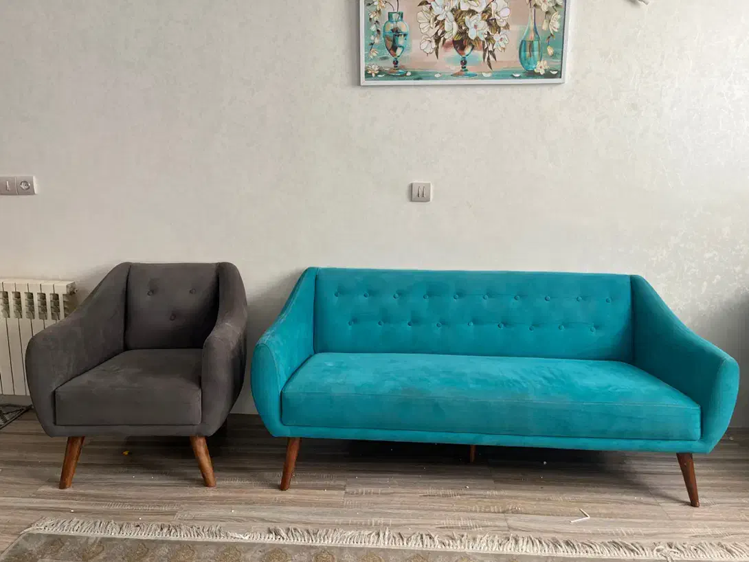 مبل ۱۱ نفره|مبلمان خانگی و میز عسلی|فولادشهر, B8|دیوار