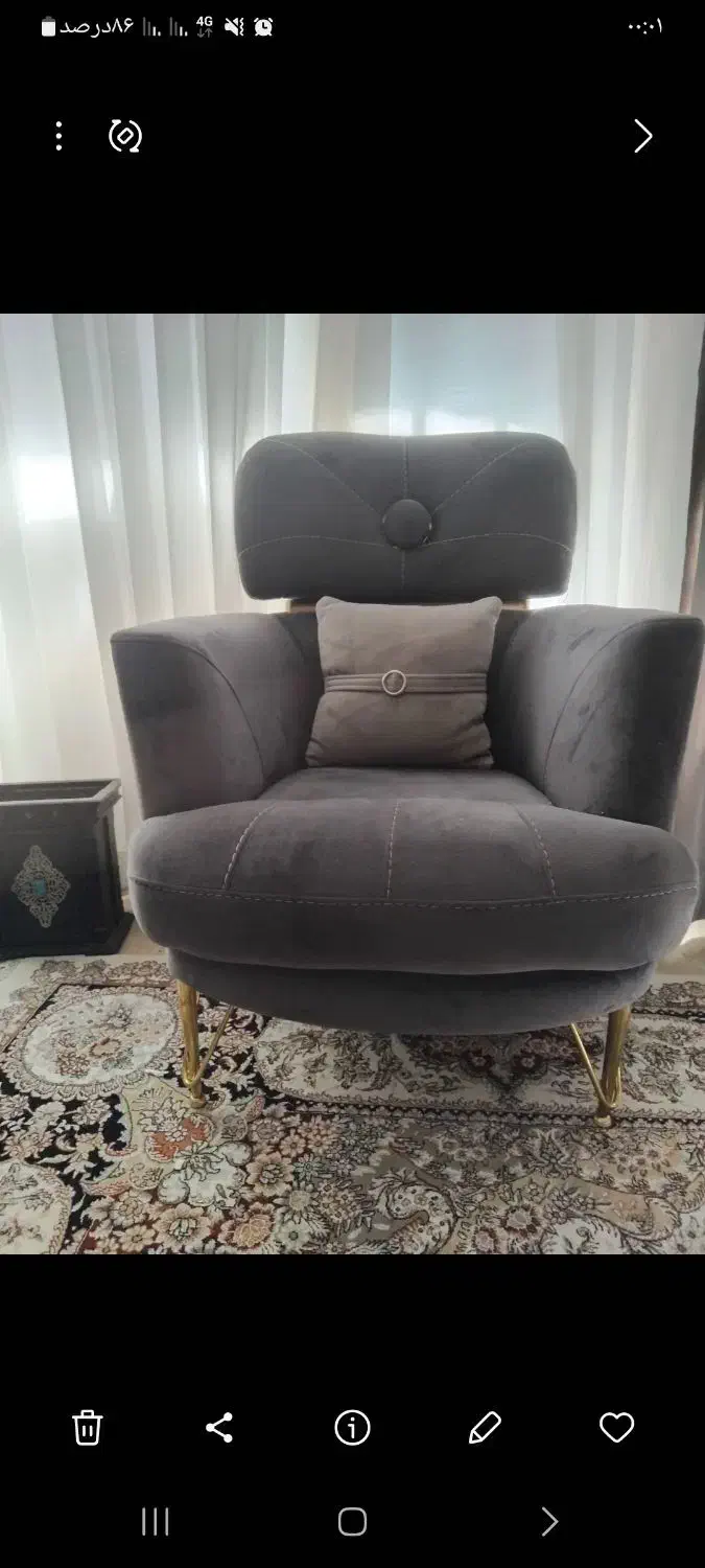 مبل 8نفره شامل دو کاناپه و دومبل تک نفره جنس مخمل|مبلمان خانگی و میز عسلی|تربتحیدریه, طالقانی|دیوار