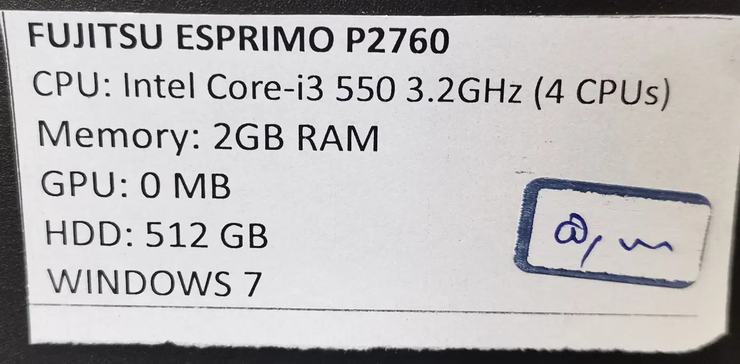 کامپیوتر رومیزی FUJITSU|رایانه رومیزی|تهران, امجدیه (خاقانی)|دیوار