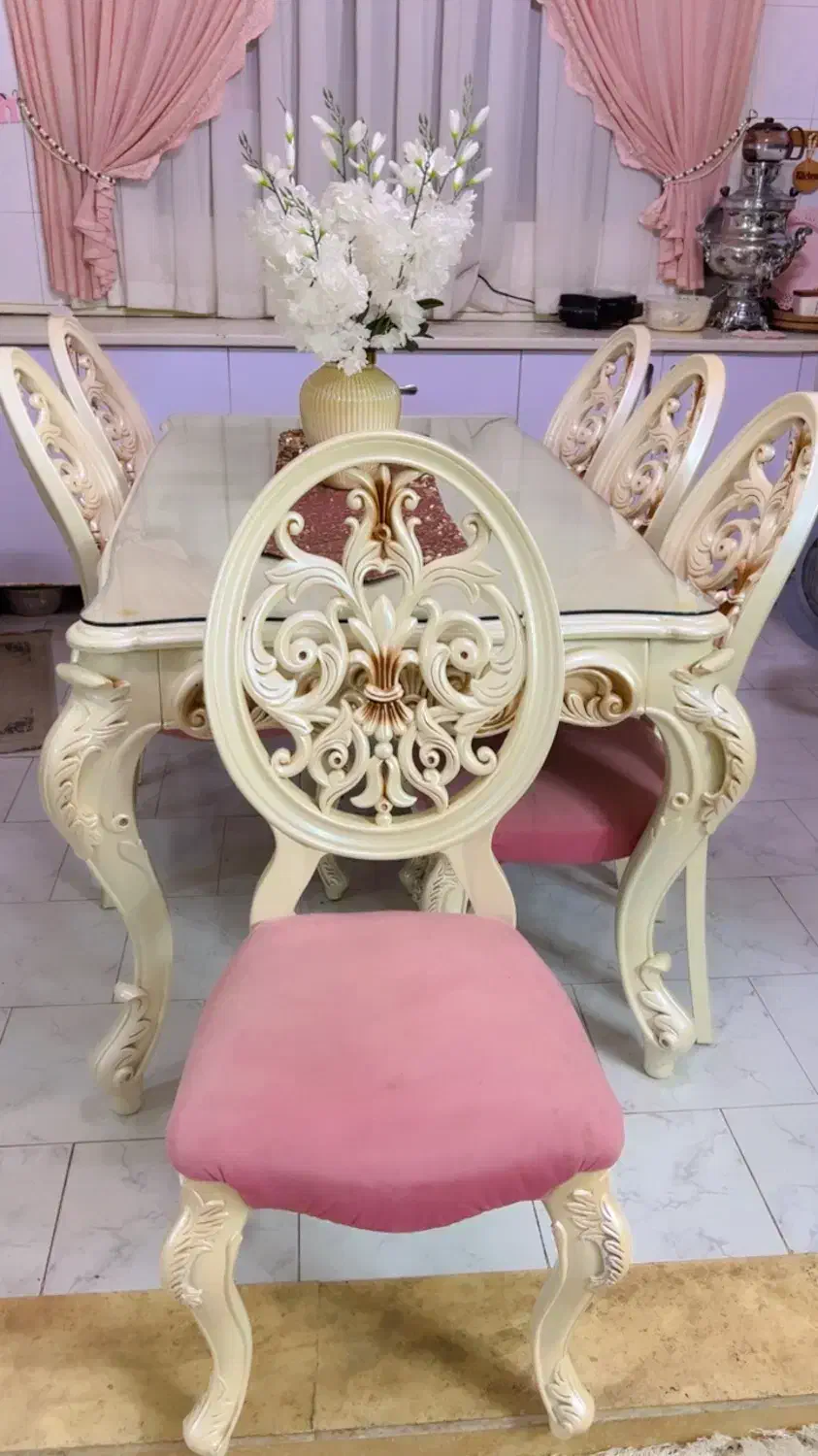 میز ناهار خوری ۶نفره پلیمری|میز و صندلی غذاخوری|تهران, تهرانسر شمالی|دیوار