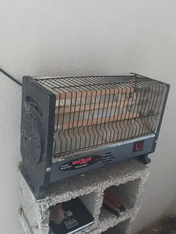 هیتر برقی سه شعله|بخاری، هیتر، شومینه|شیراز, سعدیه شمالی|دیوار