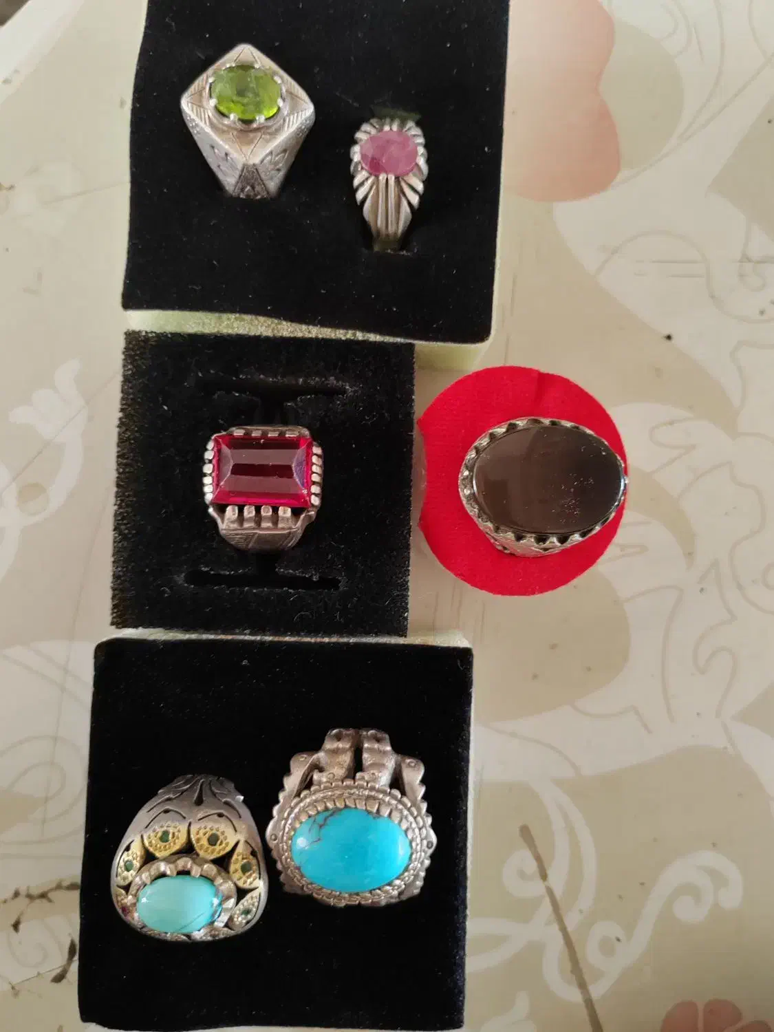 انگشتر نقره|جواهرات|نجفآباد, باغ ملی|دیوار