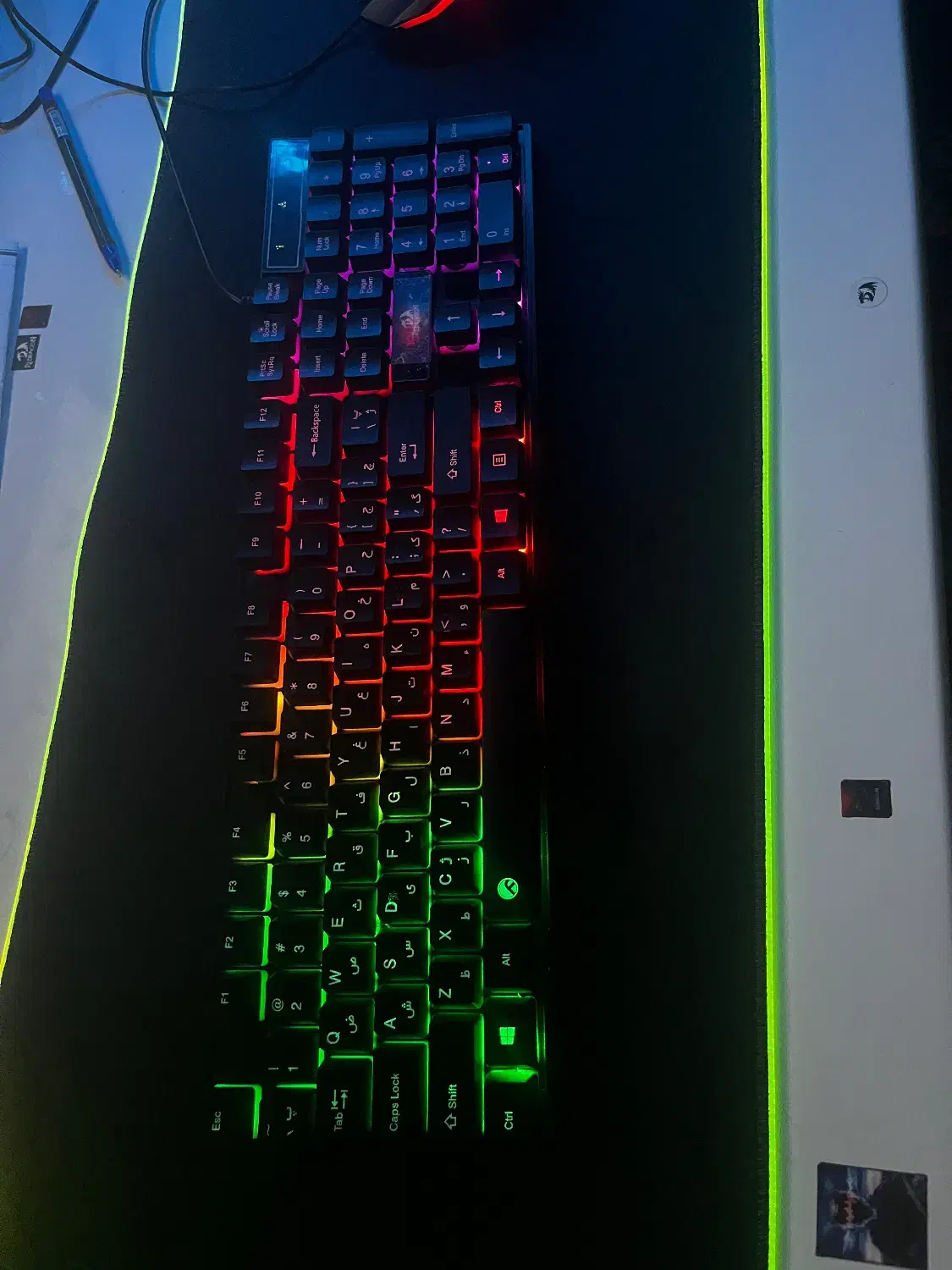 کیبورد گیمینگ نوع نوع. با کارتن. سالم و فول|قطعات و لوازم جانبی رایانه|شاهرود, |دیوار