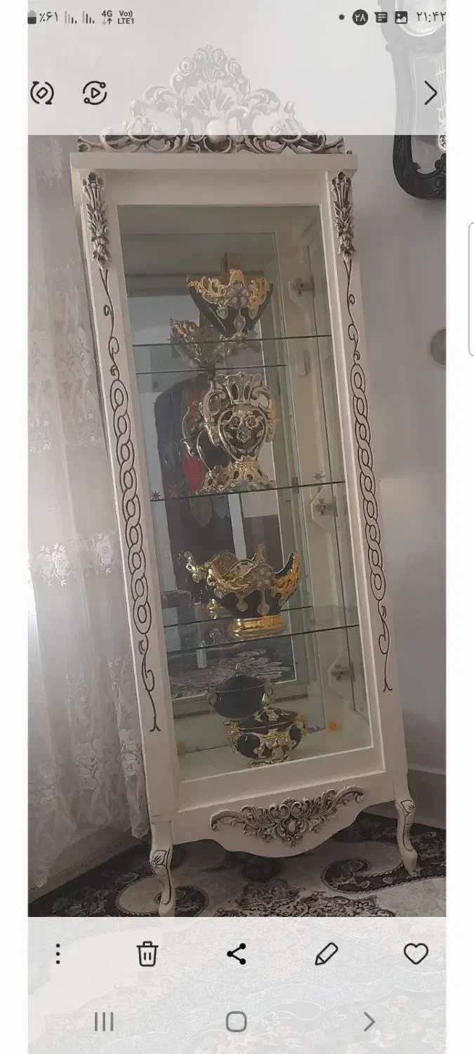 گنجه و کتیبه پرده|بوفه، ویترین، کنسول|تربت‌حیدریه, بالا ولایت|دیوار