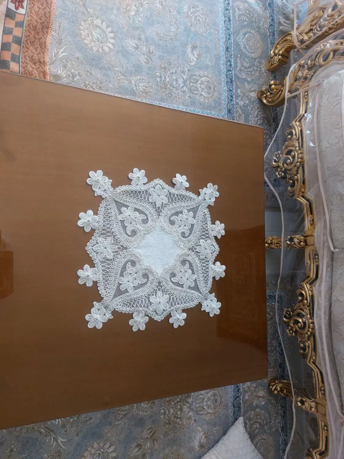 رومیزی گیپور|پرده، رانر، رومیزی|مشهد, فاطمیه|دیوار