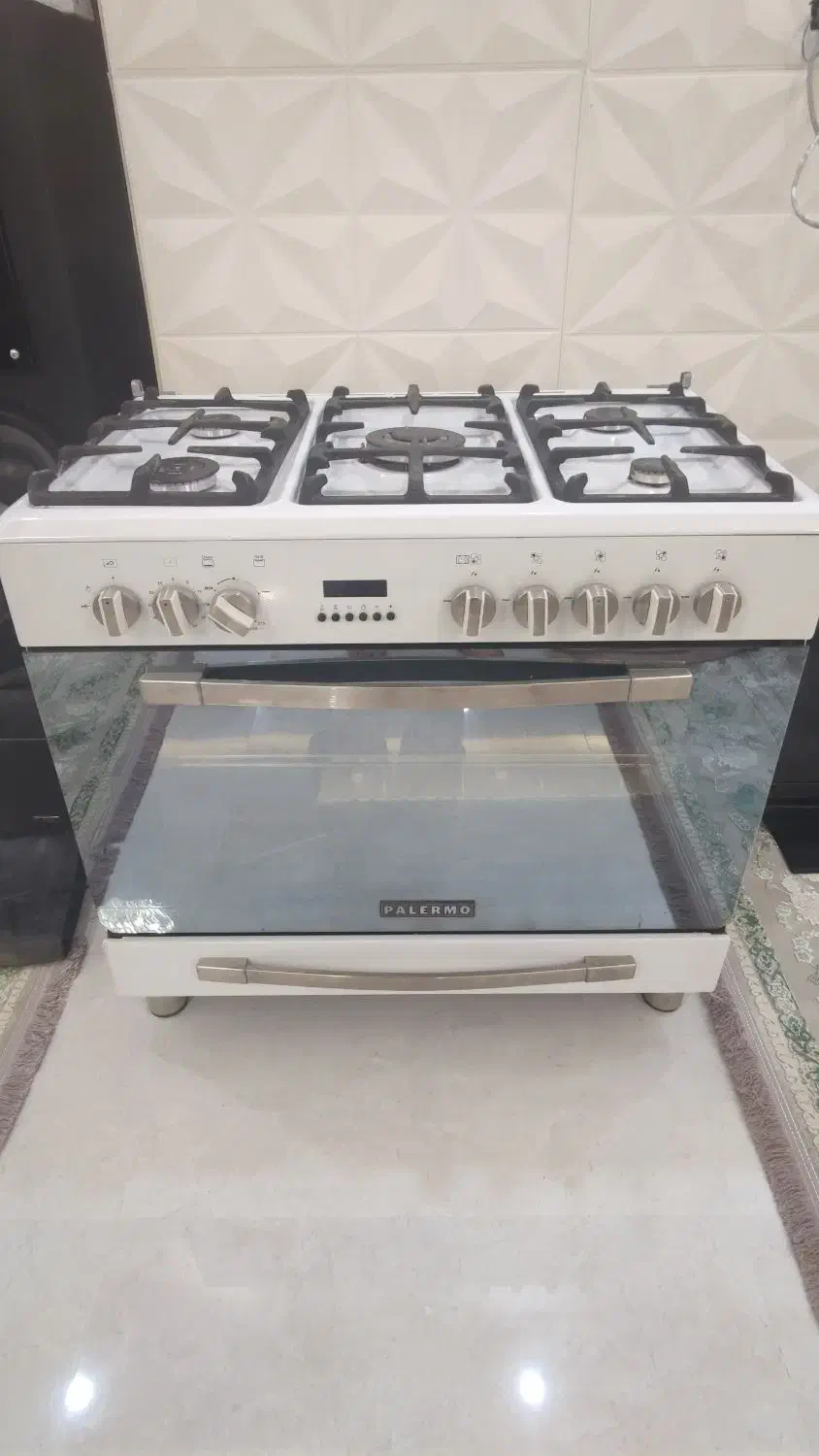 اجاق گاز فر دار پنج شعله پالارمو در حد نو|اجاق گاز و لوازم برقی پختوپز|مشکیندشت, |دیوار