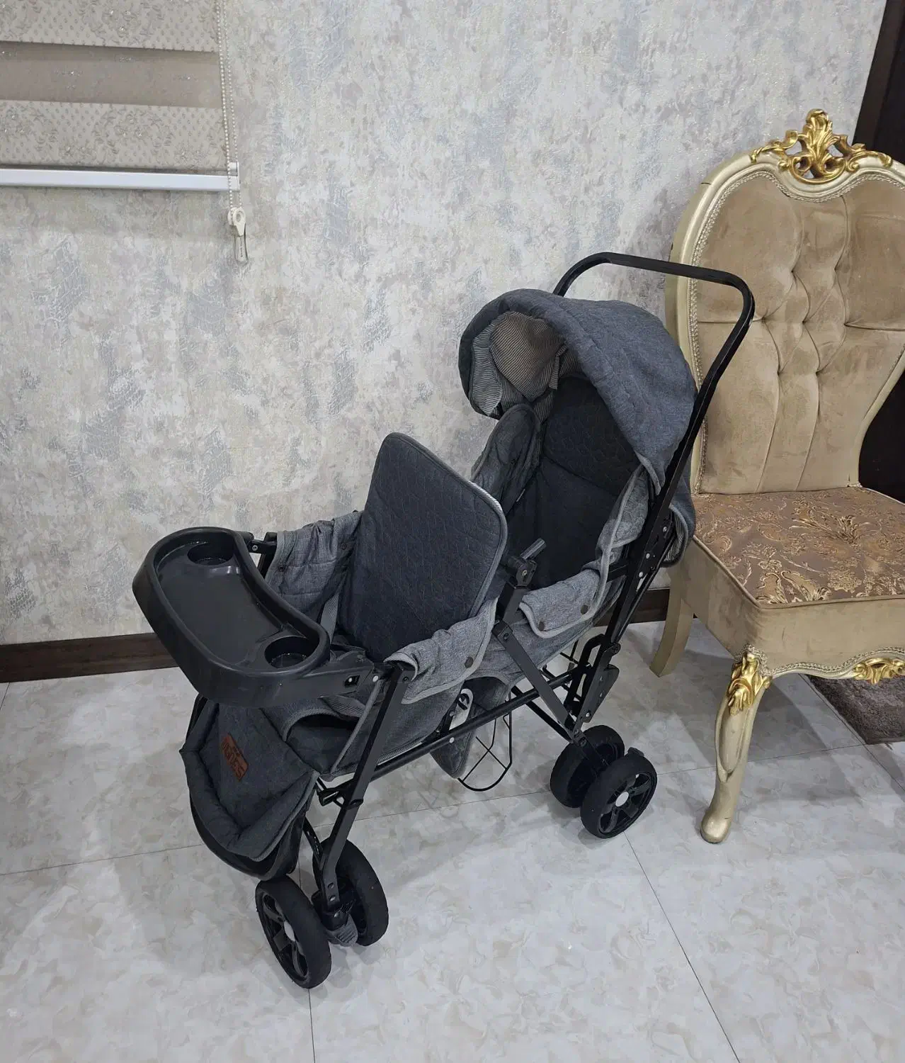 کالسکه دوقلو|کالسکه و لوازم جانبی|اهواز, کوروش|دیوار