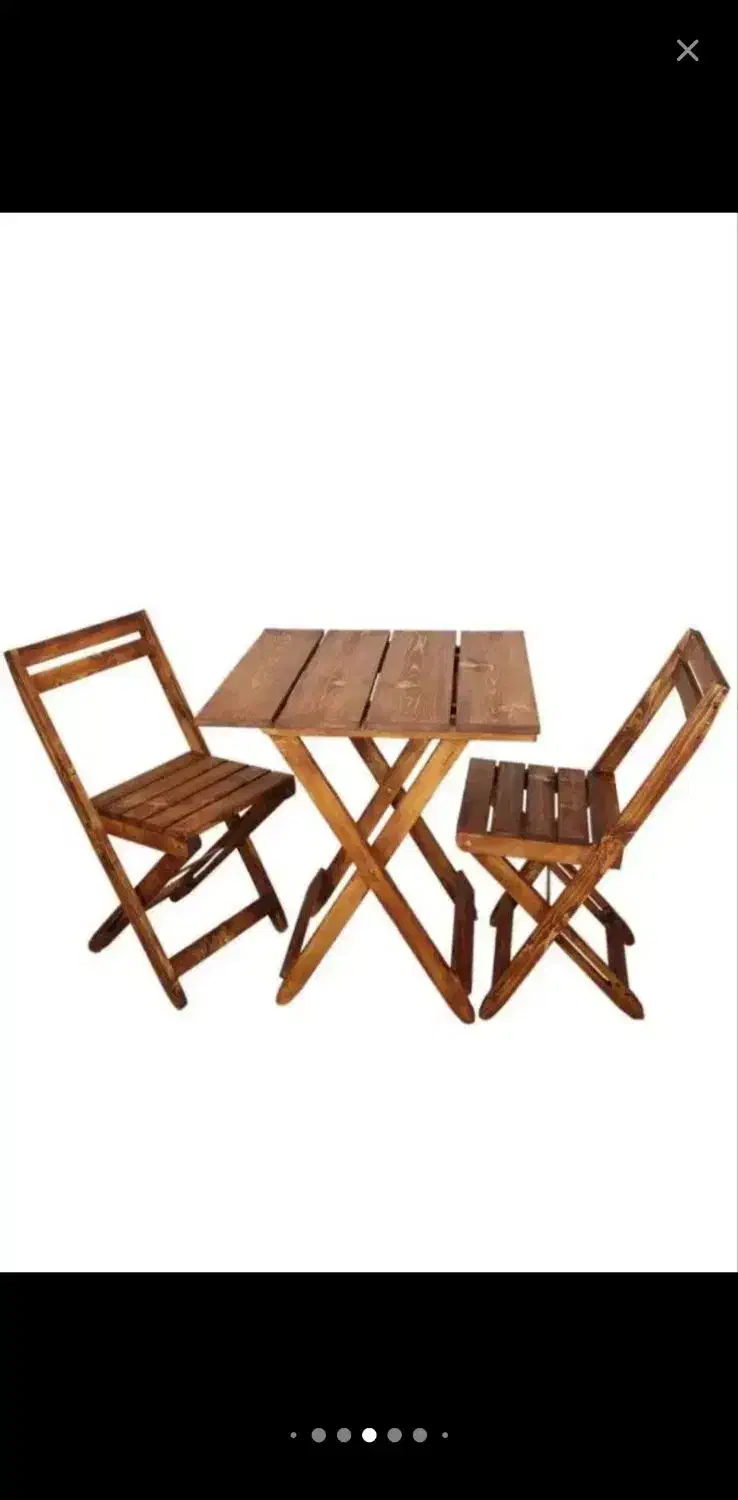 صندلی کافه ای تاشو چوبی|صندلی و نیمکت|کوهپایه, |دیوار