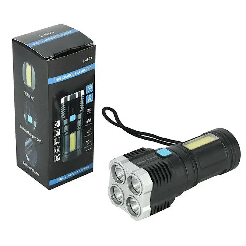 چراغ قوه حرفه ای چهار حالته|کوهنوردی و کمپینگ|ساری, |دیوار