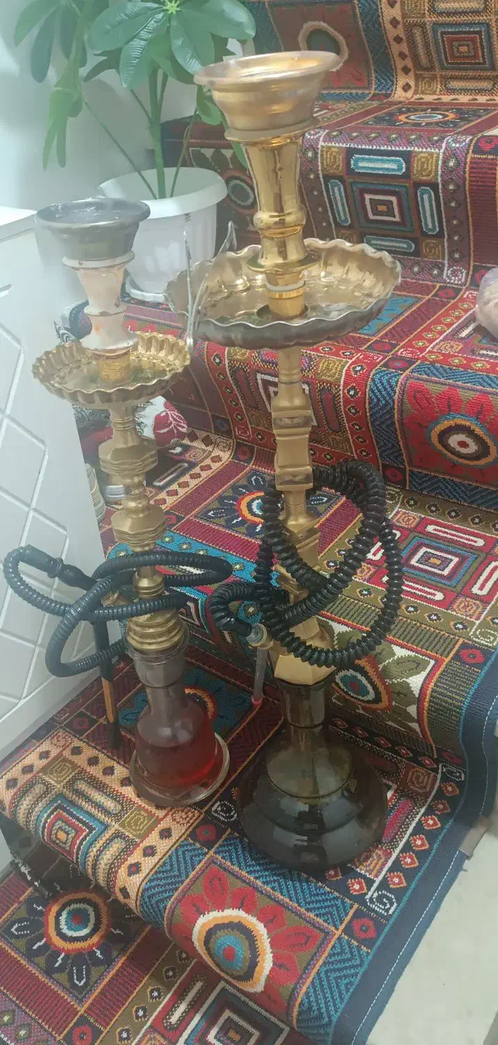 قلیون برنجی|کلکسیون اشیاء عتیقه|ورامین, خیر آباد|دیوار