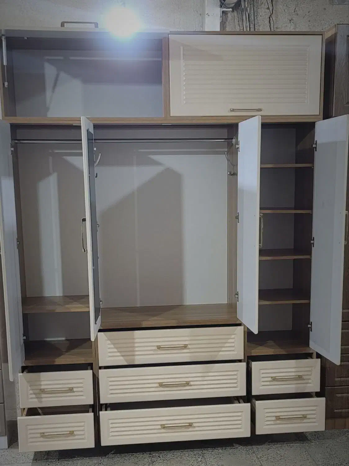 کمد دیواری آماده  کد ۱۰۶|جاکفشی، کمد، دراور|آفتاب, |دیوار