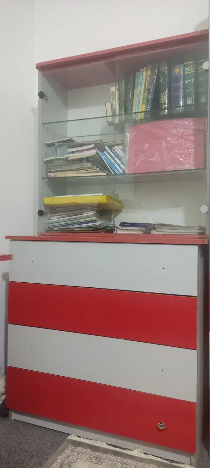 کتابخانه و دراور|کتابخانه، شلف، قفسه‌های دیواری|اقبالیه, |دیوار