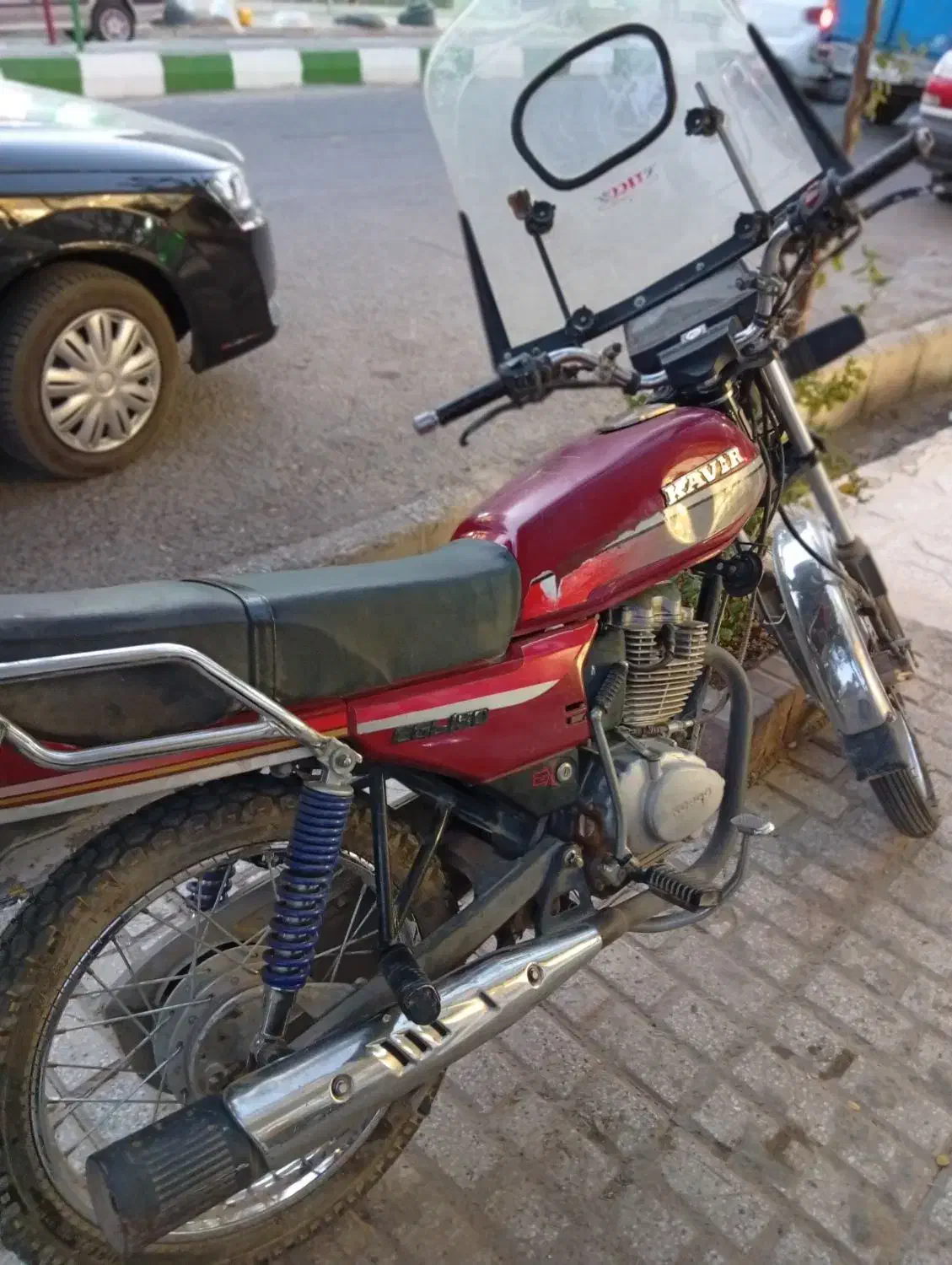 موتور کویر|موتورسیکلت|زاوه, |دیوار