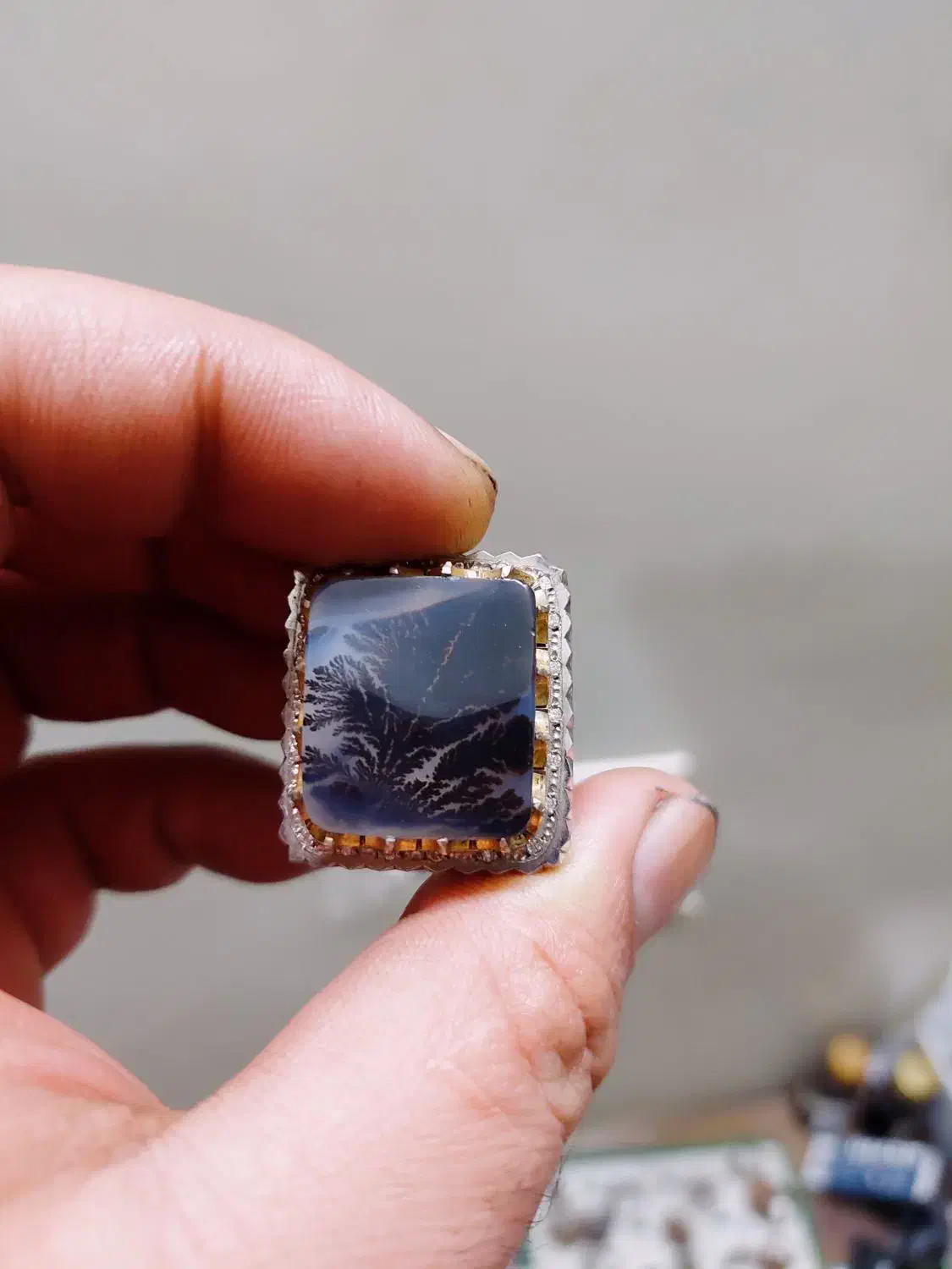 انگشتر شجر الماس در زعاشورا و عقیق و فیروزه کهنه|جواهرات|اصفهان, پوریای ولی|دیوار