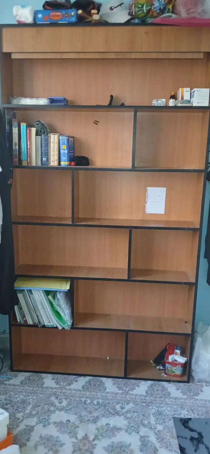 کتابخانه تمام امتیازات دی اف|کتابخانه، شلف، قفسههای دیواری|خرمآباد, |دیوار