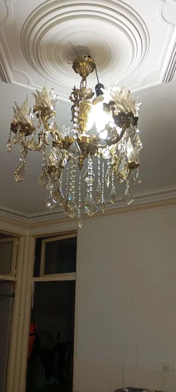 لوستر برنجی|لوستر و چراغ آویز|رباط‌کریم, الارد|دیوار