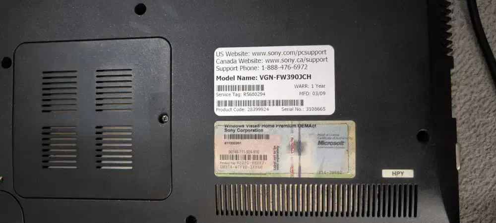 لپتاپ سونی VGN کارکرده،سالم،مناسب کارهای روزمره|رایانه همراه|کرج, حسینآباد|دیوار