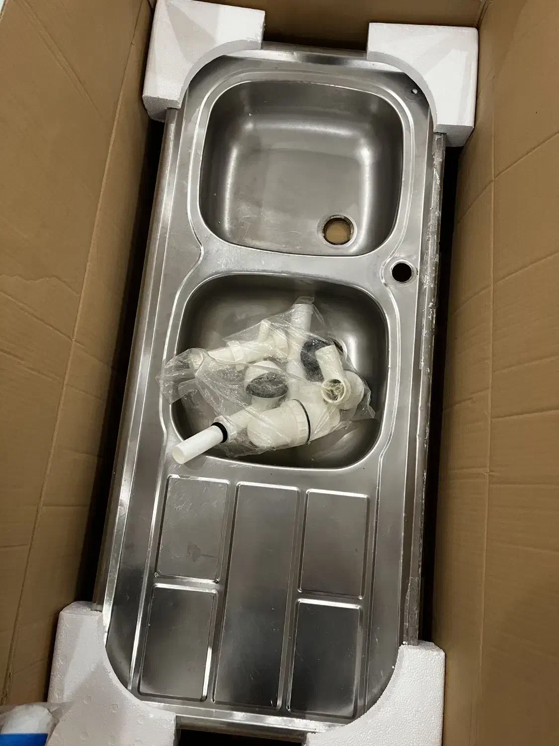 سینک دو لگنه|آب‌چکان و نظم‌دهنده ظروف|رشت, پیرکلاچای|دیوار