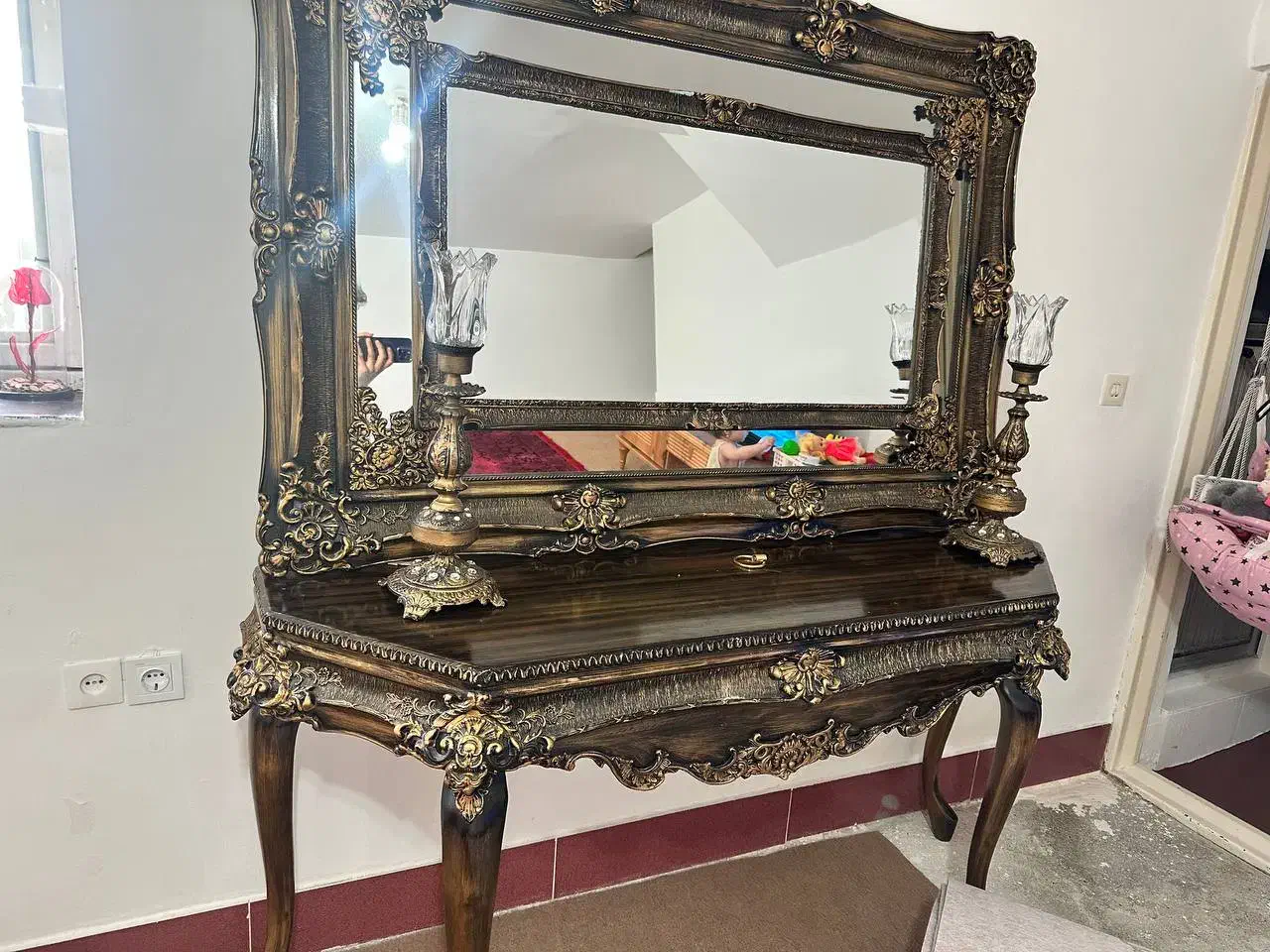 ایینه و کنسول شمعدان|حراج|مهاباد (آذربایجان غربی), |دیوار