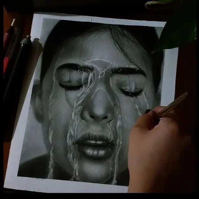 طراحی چهره سیاه قلم پذیرفته میشود|تابلو، نقاشی، عکس|اسالم, |دیوار