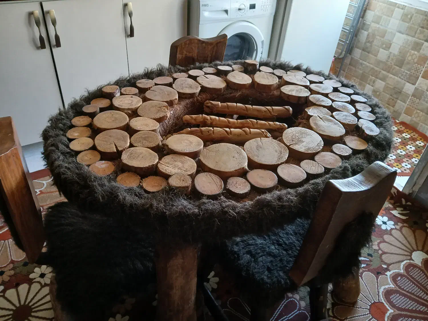 میزناهارخوری جنگلی|میز و صندلی غذاخوری|محمدیه-قزوین, |دیوار