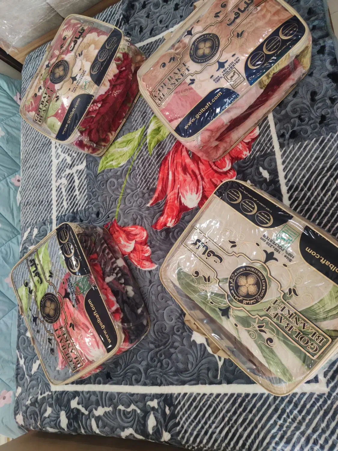 پتو گلبافت / فوقالعاده گرم و نرم / کیفیت عالی|رختخواب، بالش، پتو|شیروان (خراسان), |دیوار