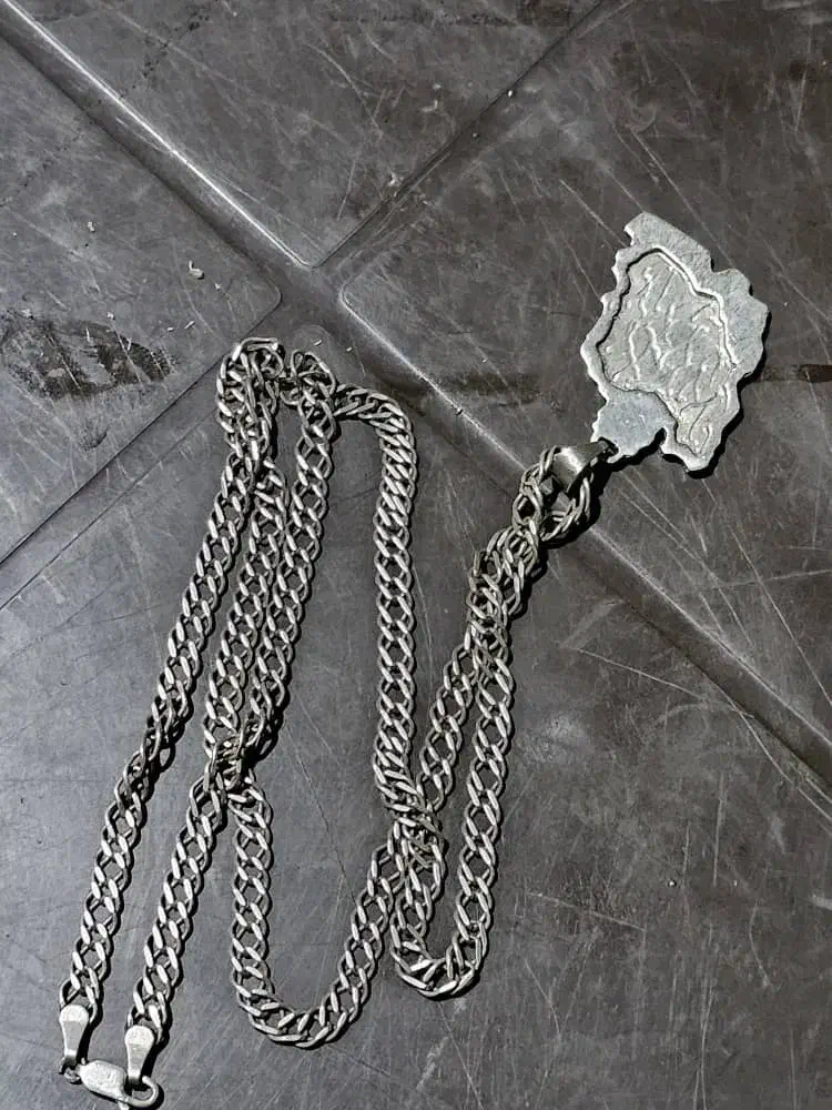 زنجیر و پلاک نقره عیار 925|جواهرات|اندیشه, شهرک کوثر|دیوار