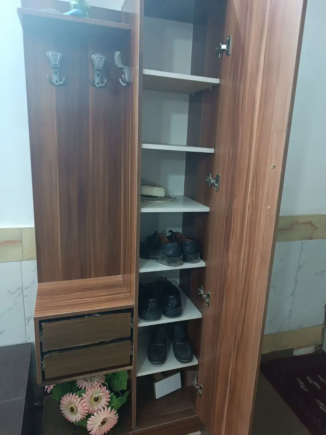 جاکفشی آینه دار|جاکفشی، کمد، دراور|سبزوار, پاسداران|دیوار