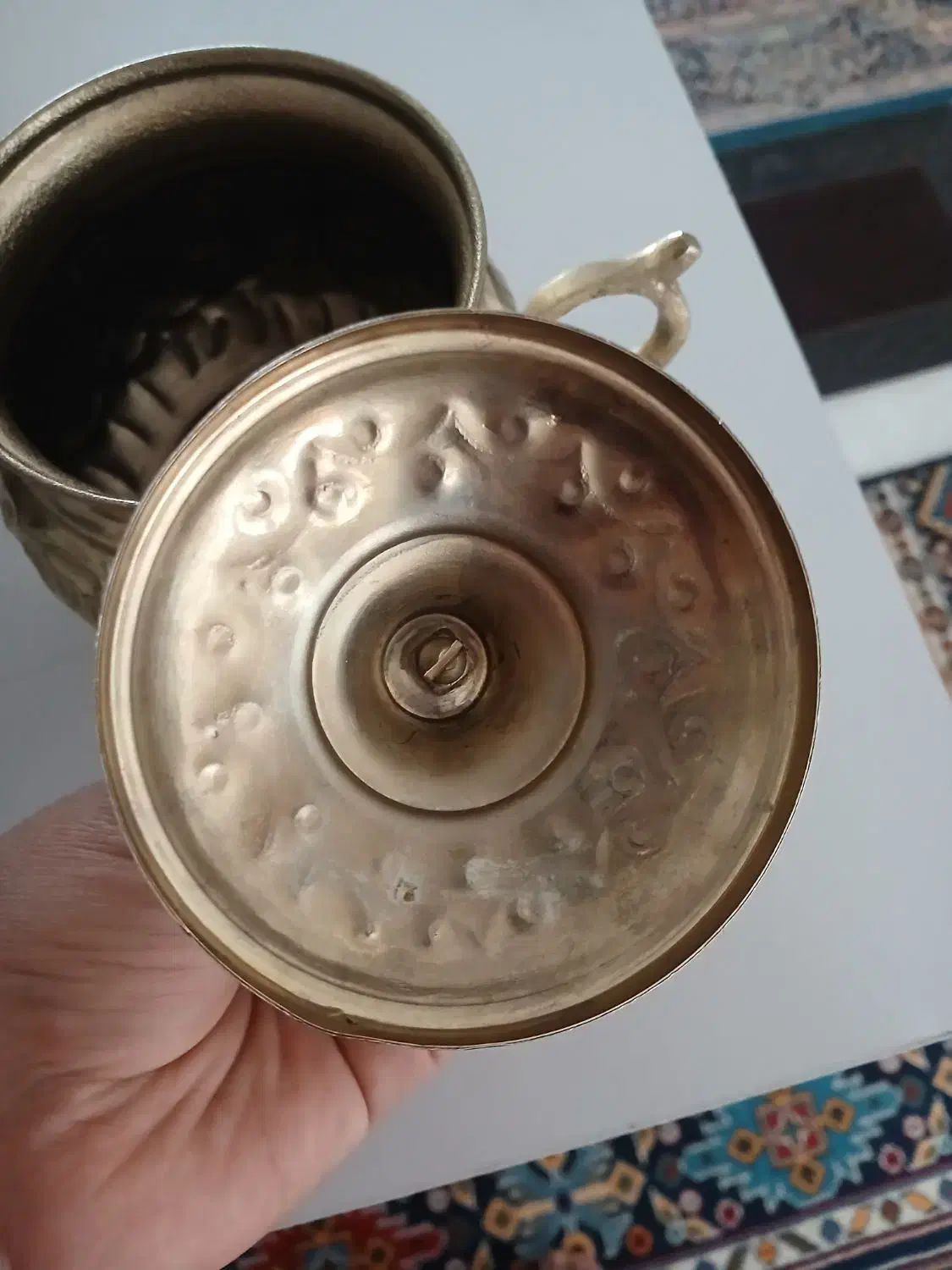 قوری و پارچ برنجی|کلکسیون اشیاء عتیقه|مشهد, شهید علی محمدی|دیوار