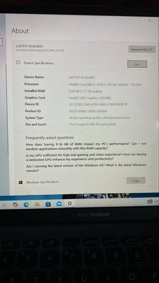 لپ تاپ ایسوس|رایانه همراه|تهران, دولاب|دیوار