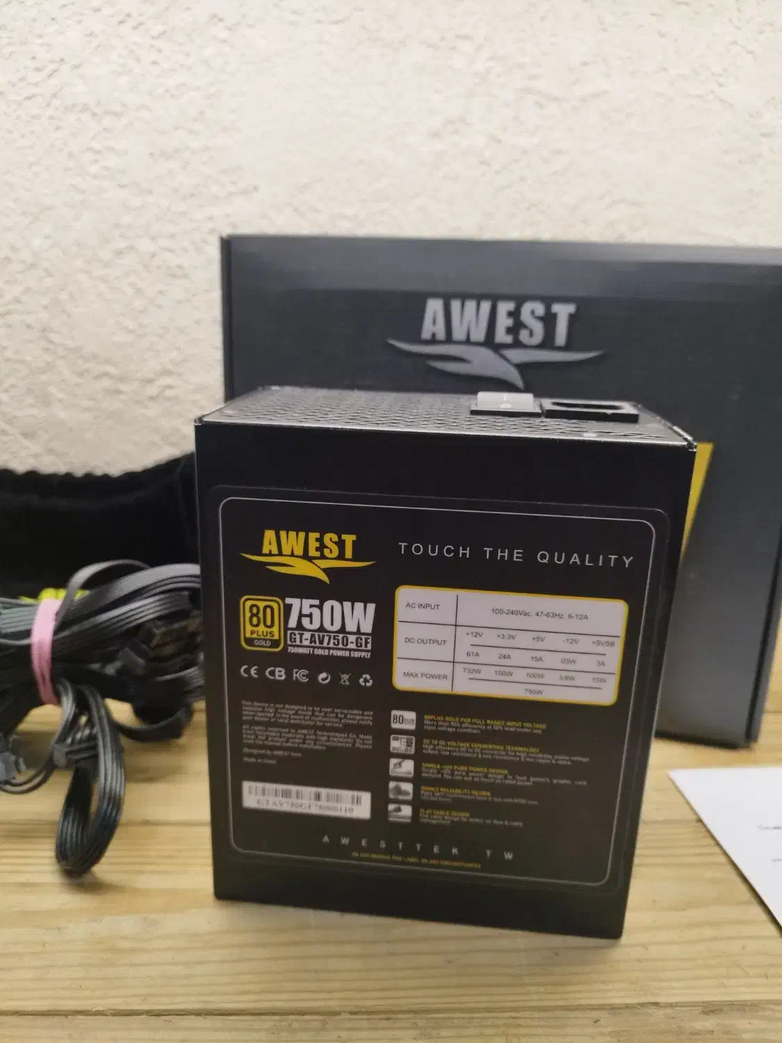 پاور power awest 650w 750w تمیز با جعبه در حد|قطعات و لوازم جانبی رایانه|تهران, شیخ هادی|دیوار