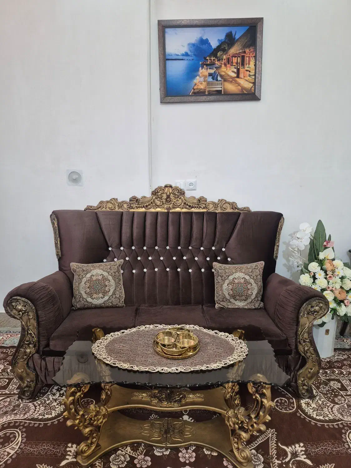مبل 7نفره|مبلمان خانگی و میز عسلی|تربت‌حیدریه, باغ سلطانی|دیوار