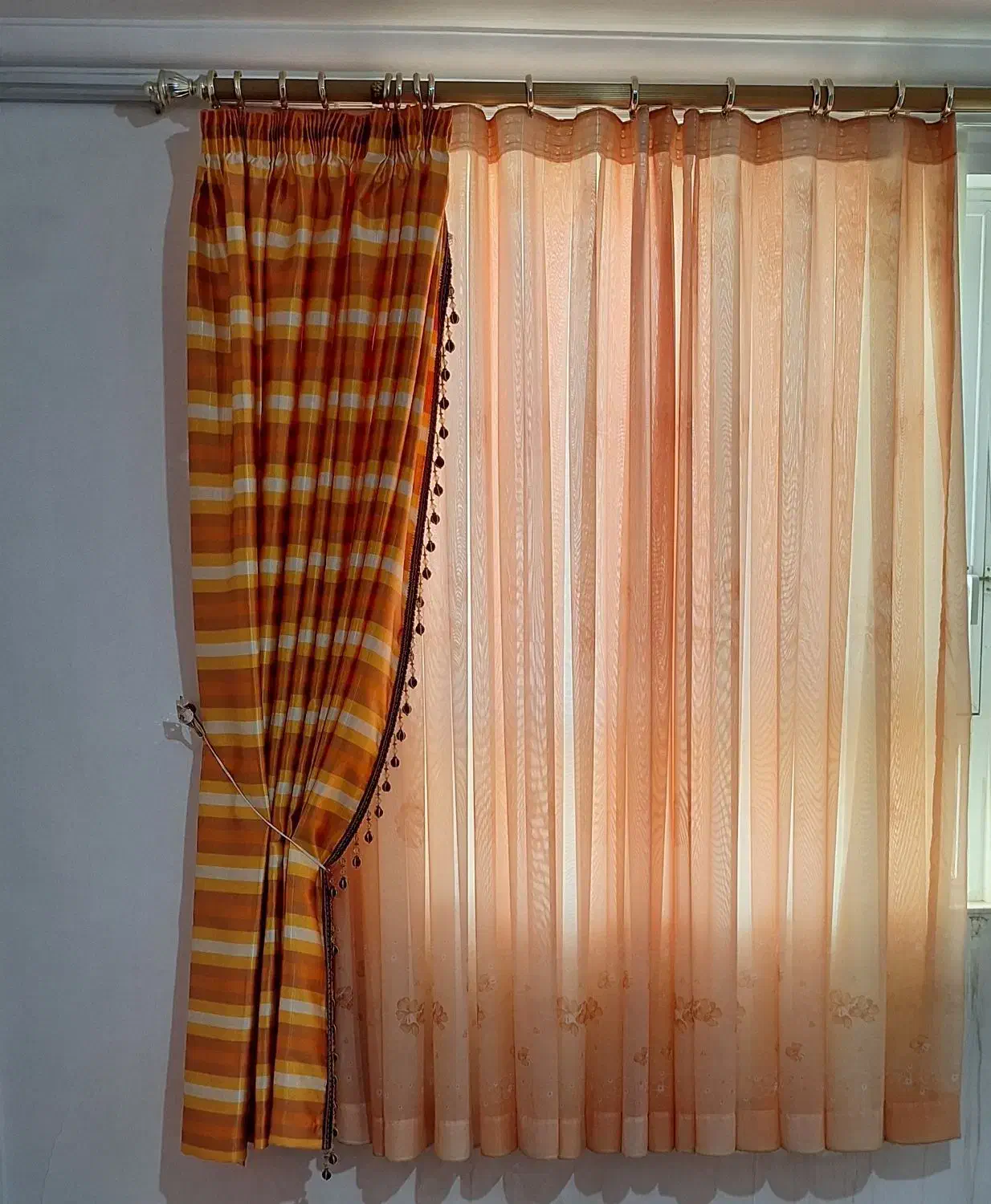 پرده اتاق ب همراه چراغ خواب|پرده، رانر، رومیزی|شاهرود, |دیوار