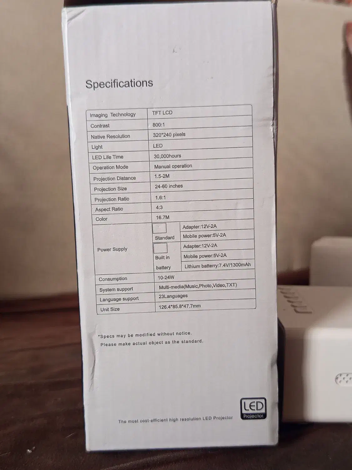 پروژکتور ال ای دی نومیباشد|تلویزیون و پروژکتور|شیراز, اصلاح‌نژاد|دیوار