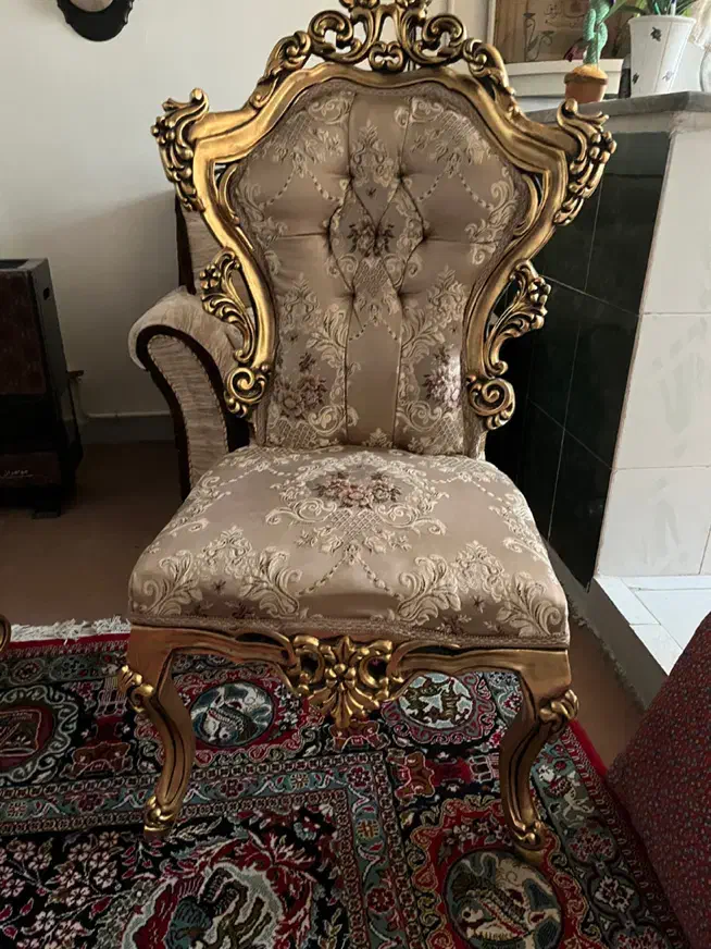 مبل استیل ۹نفره در حد سالم،،چوب راش|مبلمان خانگی و میز عسلی|محمدشهر, عباس آباد|دیوار