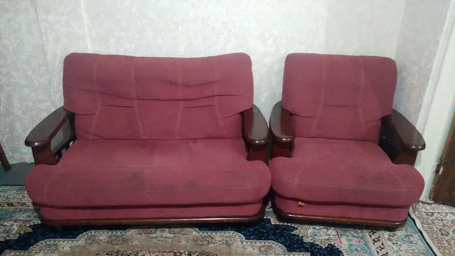 مبل نیم ست|مبلمان خانگی و میز عسلی|صومعهسرا, |دیوار