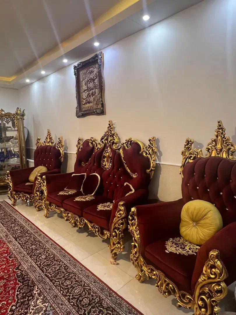 مبل مجلسی تمام چوب راش در حد|مبلمان خانگی و میز عسلی|کاشان, فاز ۲ ناجی آباد|دیوار