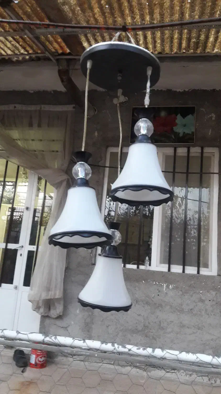 چراغ‌اویزی‌‌‌۳لامپ|لامپ و چراغ|قزوین, |دیوار