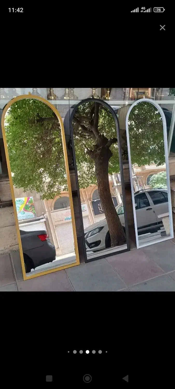 آینه قدی پنجره ای و گنبدی|آینه|هشتگرد, شهرک ولیعصر (مصلی)|دیوار