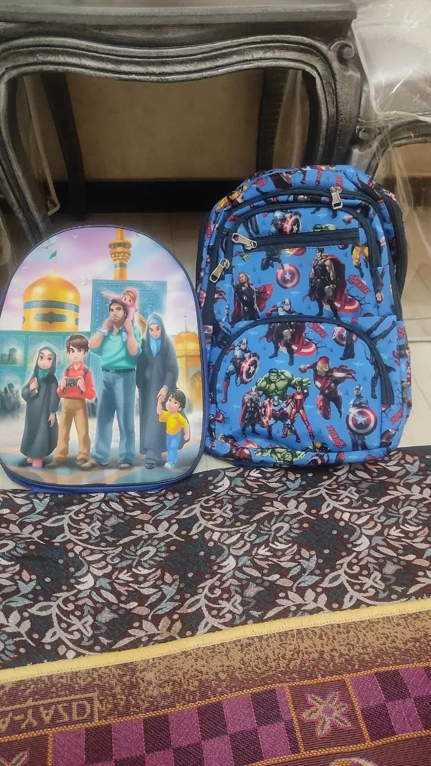 دو عدد کیف مدرسه نو نو|کیف، کفش، کمربند|کهریزک, |دیوار