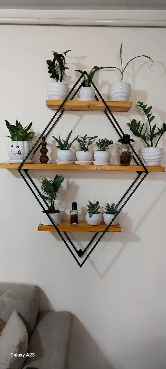 دکوراسیون گل و مجسمه شیک|کتابخانه، شلف، قفسه‌های دیواری|کنگاور, |دیوار