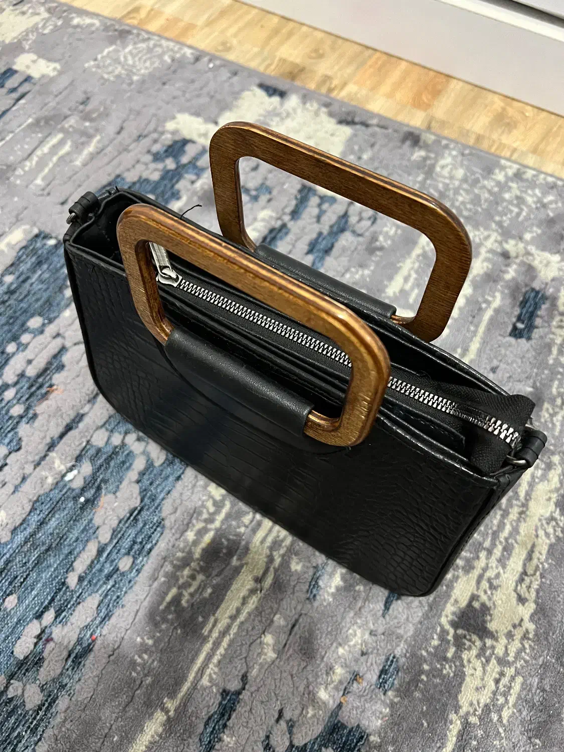 کیف زنانه دسته چوبی|کیف، کفش، کمربند|ساری, |دیوار