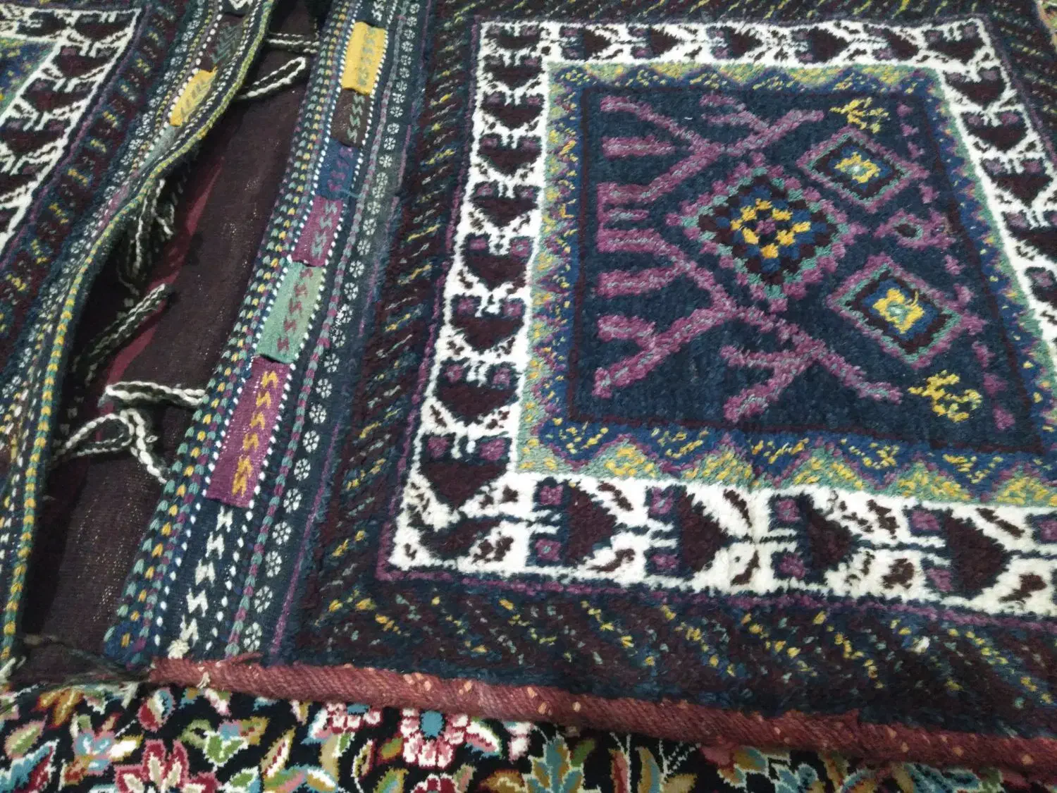 خورجین|گلیم، جاجیم، گبه|کرمان, |دیوار