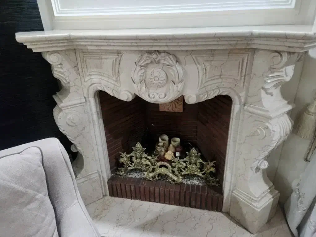 شومینه سنگی دست دو|بخاری، هیتر، شومینه|لواسان, |دیوار