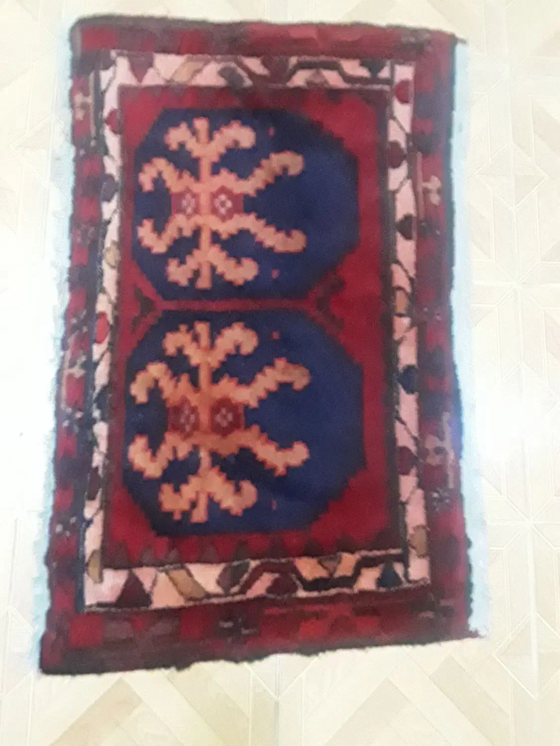 دو عدد قالیچه دستباف قدیمی|فرش|قرچک, مهدیه|دیوار